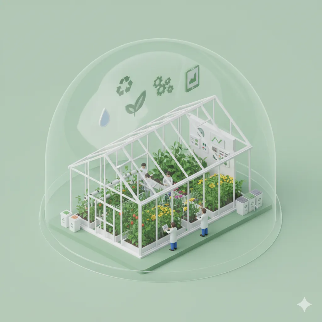 Gestión sostenible de la producción intensiva de invernadero