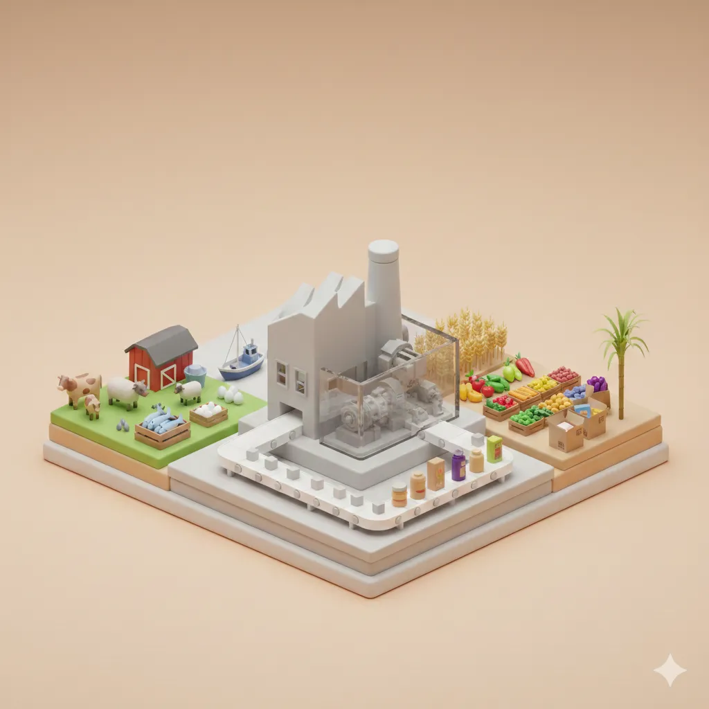 Materias primas en la industria de la alimentación