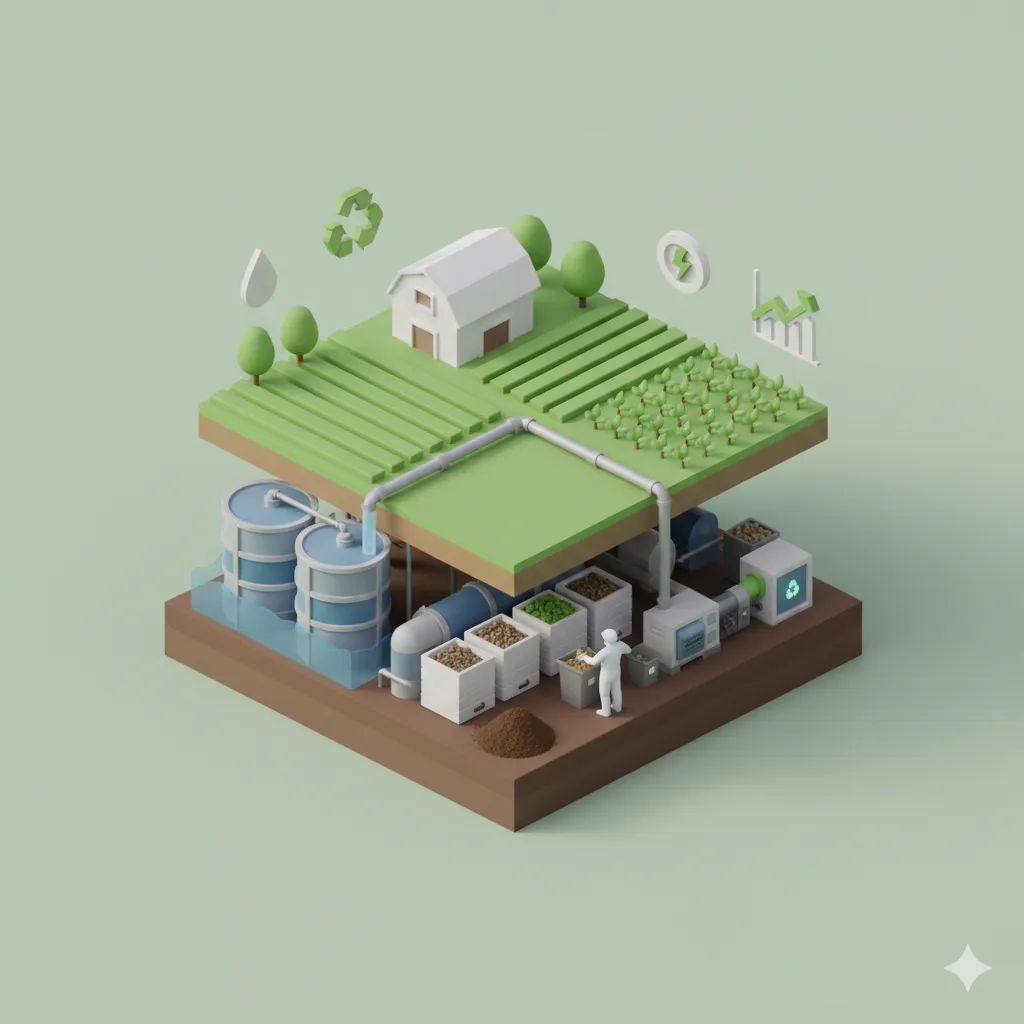 Tratamiento sostenible de residuos agrarios